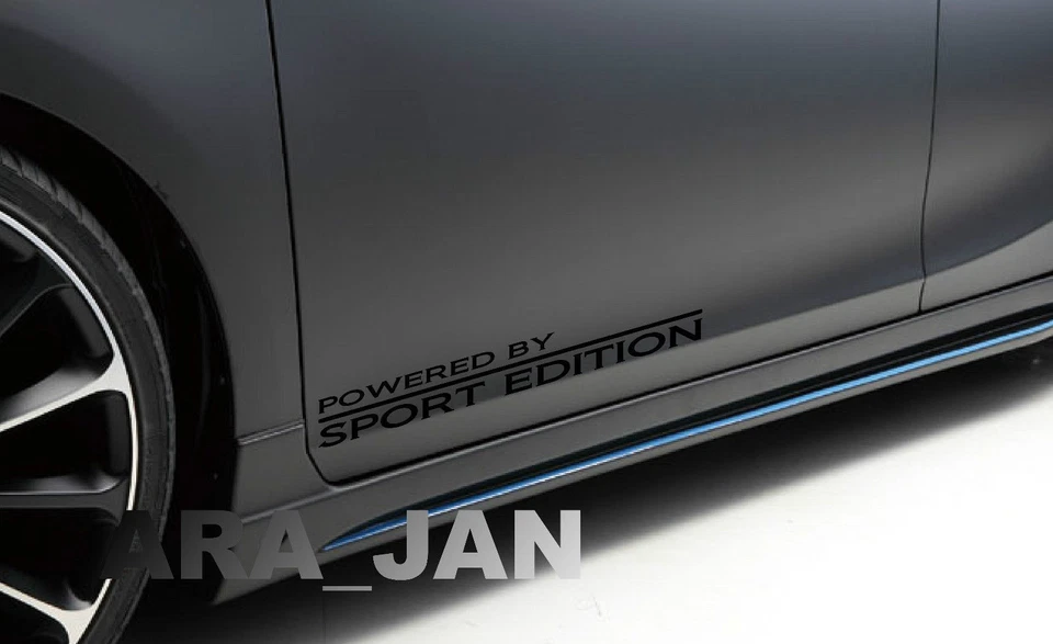 Powered by SPORT EDITION Calcomanía Adhesiva Puerta Coche de Carreras Rendimiento Motorsport Foto 1 de 1