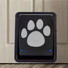 Pet Cat Puppy Dog Magnetic Lock Lockable Safe Flap Door Gate Frame Black