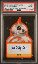 Topps Star Wars Dave Chapman as BB-8 Auto Orange Numbered 22/25 PSA 8