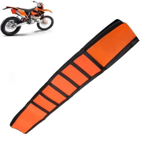 Gripper Soft Seat Cover Dirt Bike Motor Orange Fit For SX EXC 65 125 200 250 - Picture 1 of 14