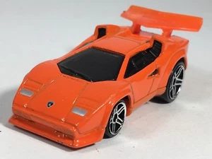 Hot Wheels 2004 Lamborghini Countach ('Tooned) Orange First Editions Malaysia #2 - Picture 1 of 7