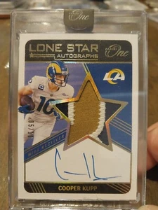 2021 Cooper Kupp Panini One Lone Star Patch-Auto/10 - Picture 1 of 2