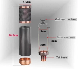 Condenser Microphone DIY Empty Tube Shell Mic Tube Body For TF51 replacement - Picture 1 of 4