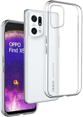 COVER CUSTODIA PER OPPO FIND X5 5G TRASPARENTE TPU SLIM MORBIDA ULTRASLIM SOFT - Immagine 1 di 4