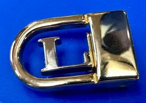 Custom Letter L Dress Style Silver & Gold Tone Swing Style Belt Buckle - Picture 1 of 16