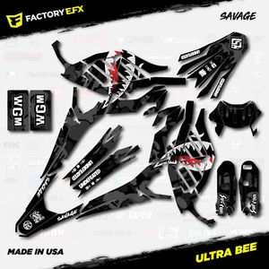 Kit de gráficos camuflaje Black Savage Racing se adapta a Sur-Ron Ultra Bee todos los años Surron - Imagen 1 de 2