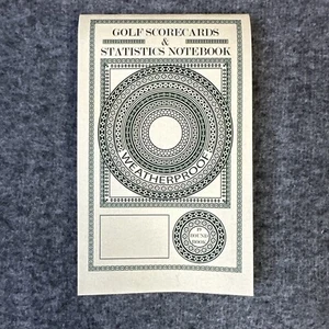 Golf Scorekarte und Statistik Notizbuch wetterfestes Papier 19 Schuss 1er Pack - Bild 1 von 7