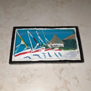 Vintage Sailboat Nautical Fridge Magnet - Picture 1 of 6