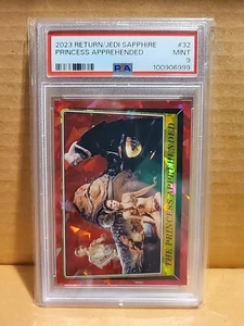 2023 Topps Star Wars Chrome Sapphire ROTJ PRINCESS APPREHENDED LEIA #32 PSA 9 - Bild 1 von 2