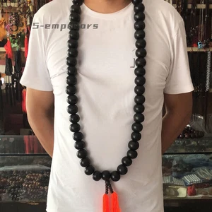 Collana perle preghiera monaco Shaolin 1 pz da abbinare tuta arti marziali kung fu - Foto 1 di 3