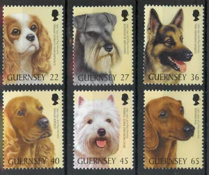 Guernsey 2001 Centenary of Dog Club dogs set SG 895-900 MNH mint - Picture 1 of 1