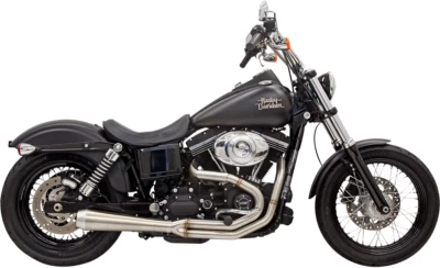 Bassani 4"Megaphone Road Rage 3 Exhaust for 91-17 Harley Dyna FXD FXDWG FXDB - Image 1 of 2