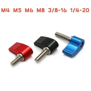 Aluminium & Stainless Steel Clamping Thumb Screws Single Wing Knob Grip Bolts - Picture 1 of 7