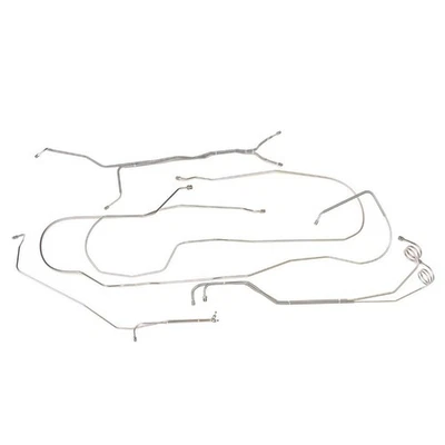 Kit de línea de freno tubos completos platón corto potencia 1981-87 Chevrolet C10 R10 OE 9 piezas Foto 1 de 4