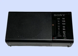 SONY ICF-P36 FM/AM Handy Portable Radio Black DC3V 100mW Made in 2017 - Picture 1 of 7
