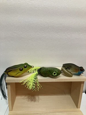 Frog Top water Soft Lures. SET OF 3. New. Great Value. Livetarget Fishing Lures - Image 1 of 4