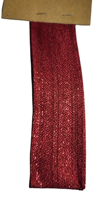 Member's Mark Premium Wire Edge Holiday Ribbon 1.5" Wide x 50 Yards Glitter Red - Image 1 of 4