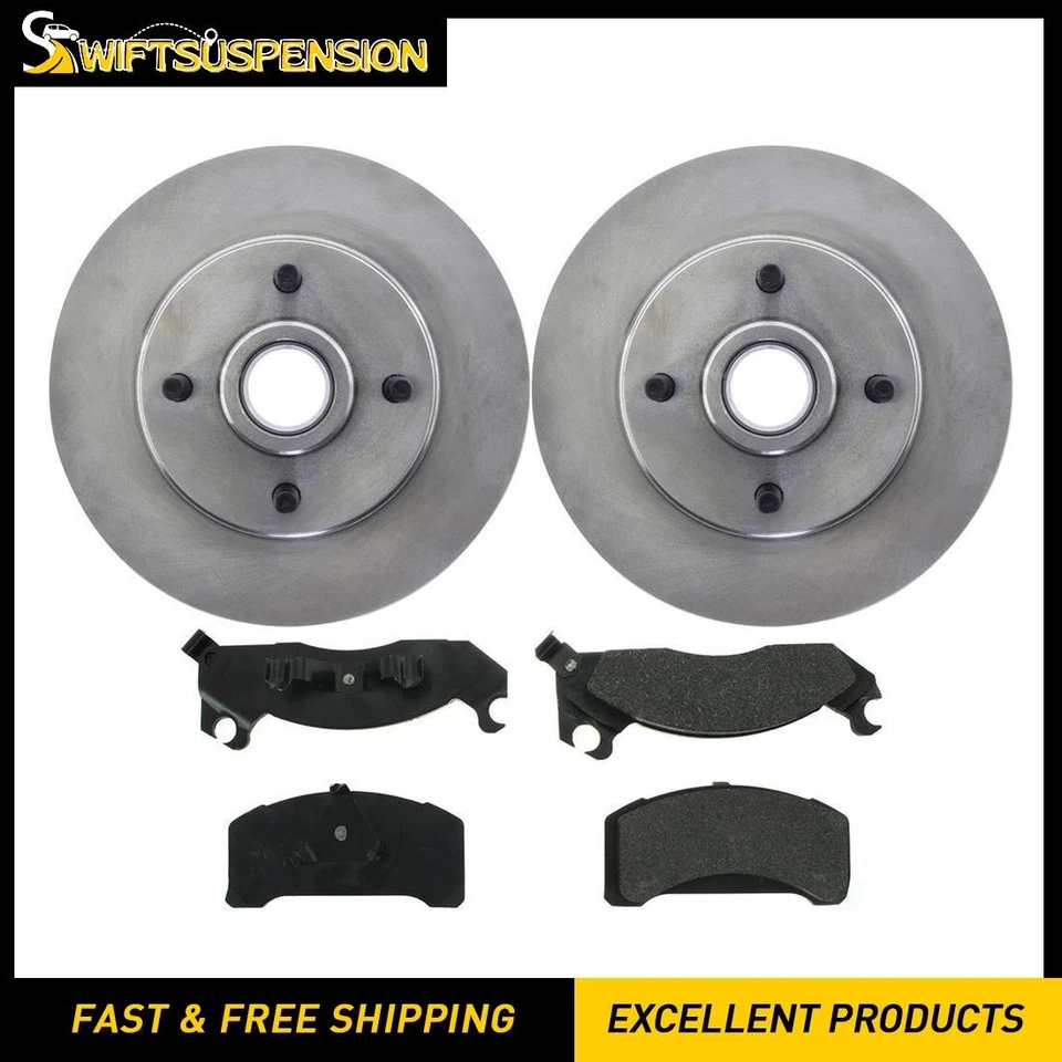 Kit de pastillas de freno delanteras y rotores de disco para Ford Fairmont 1982 1983 Foto 1 de 4