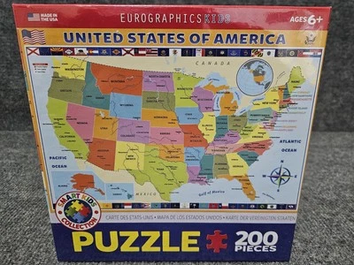 Eurographics Kids 200 Piece Puzzle UNITED STATES OF AMERICA - Image 1 of 4