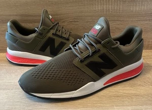 New Balance 247 Olive / Orange Running Trainers Shoes Men’s (UK Size 11) MS247JD - Picture 1 of 14