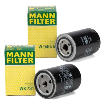 MANN WK731 + W940/5 Kraftstofffilter + Ölfilter Baumaschinen Traktor Mähdrescher - Bild 1 von 3