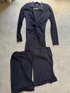 KAREN MILLEN Black Stretch Jumpsuit Size 8 - Picture 1 of 6