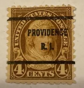 US Scott 585 PROVIDENCE RI Precancel Used 4 Cent Stamp - Picture 1 of 1