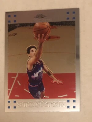 2007-08 Topps Chrome Basketball Base Set Card #98 John Stockton Jazz - Image 1 of 2