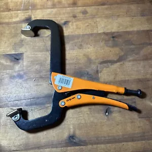 Grip-On GR234230 9-Inch Large C-Clamp Locking Pliers W/ Steel Jaw New - Picture 1 of 19