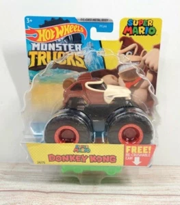 Hot Wheels Monster Trucks Super Mario DONKEY KONG GNK21 24/75 Crushable Car Wear - Picture 1 of 7