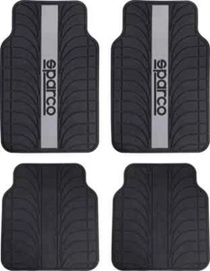 Set tappetini sparco in pvc per auto spc1913gr nero grigio universali - Foto 1 di 1