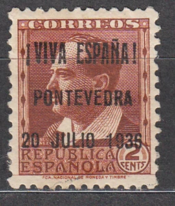 Patriotic Locales Pontevedra 1936 Edifil NE 1 * MH - Picture 1 of 1