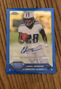 Chris Johnson AUTO 2023 Topps Composite Topps Chrome Blue Refractor /150 #TCA-CJ - Picture 1 of 2
