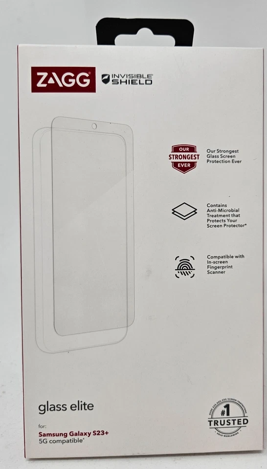 Zagg Glass Elite Screen Protector for Samsung Galaxy S23+ S23 Plus - Image 1 of 2
