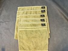 5 Pieces Royal Velvet Towel Set Olive Green 2 Hand & 3 Wash (27"X14"/12"X12").