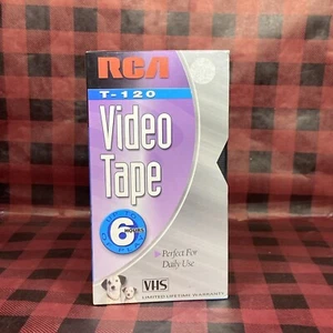 Cinta de video en blanco estándar de alta fidelidad RCA T-120 VHS SELLADA de hasta 6 horas NUEVA - Imagen 1 de 6