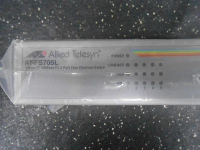ALLIED TELESYN AT-FS705L 10BASE-T / 100BASE-TX 5 PORT FAST ETHERNET SWITCH - Image 1 of 4