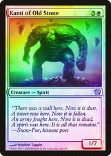 Kami of Old Stone FOIL 9th Edition NM White Uncommon MAGIC MTG CARD ABUGames