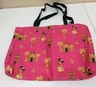 Tiki Hut Purse Tote Bag Pink Bag Lightweight Tote A1Q