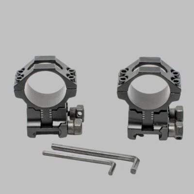 ZEITWISE Montageringe für 20-22 mm Weaver Picatinny Rail Montage Ø 30mm Höhenverstellbar