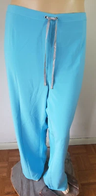 Pantalones Médicos 4XL Poliéster Rendimiento Urbano Azul Agua Nuevo con Etiquetas Foto 1 de 4