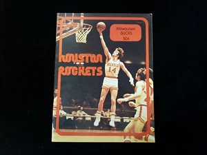 1973-74 Milwaukee Bucks @ Houston Rockets Program - Unscored - Picture 1 of 3