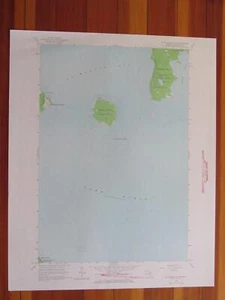 Mapa Topográfico USGS Original Vintage Isla Saint Martin Michigan 1966 - Imagen 1 de 1