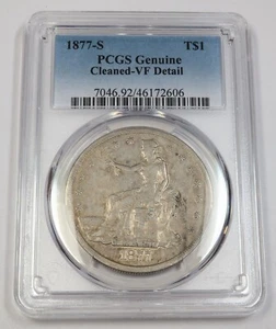 1877 S PCGS VF Detail | SILVER Trade Dollar - $1 US Coin #41577A - Picture 1 of 2