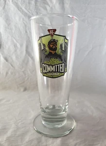BJ'S Brewhouse Committed Double IPA 6" Beer Pint Glass Imperial Tulip Style - Imagen 1 de 5