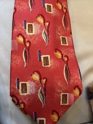 Corbata de seda con estampado Liberty longitud 58 pulgadas W 3,5 pulgadas Foto 1 de 3