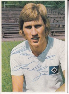 Figurina Manfred Kaltz - HSV - Bergmann 72 - originale firmata - Foto 1 di 2