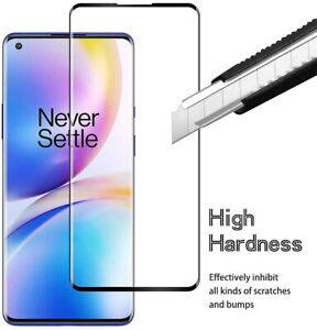 For OnePlus 8 Pro Full Screen Protector Tempered Glass Guard Shield Film Cover