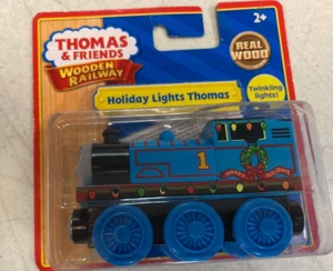 Holiday Lights Thomas for the Wooden Railway System New in Package! - Picture 1 of 5