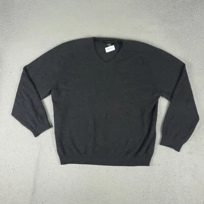 Suéter Joseph & Lyman Para Hombre Talla XL Gris 100% Cachemira Pullover Sudadera Foto 1 de 4